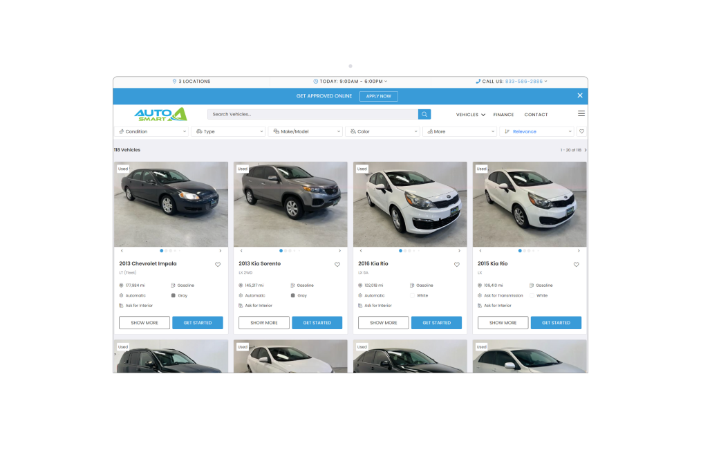 ShopAutosmart Desktop Mockup